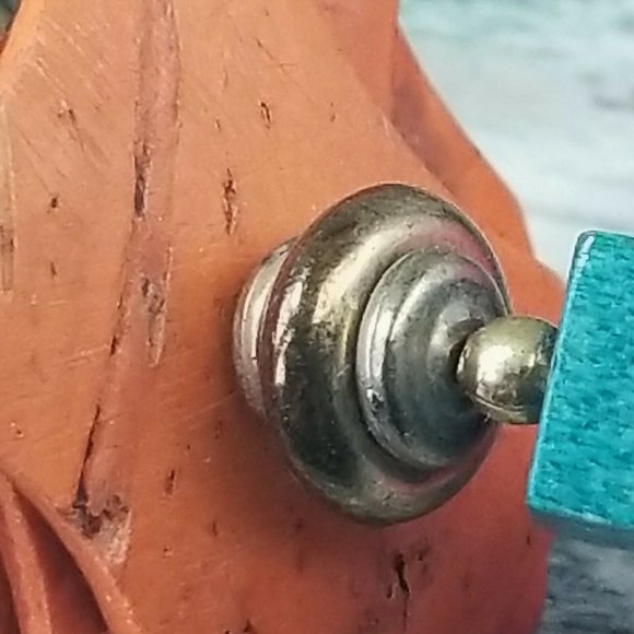 Vintage Miriam Haskell Wood Necklace E4 - Picture 10 of 10